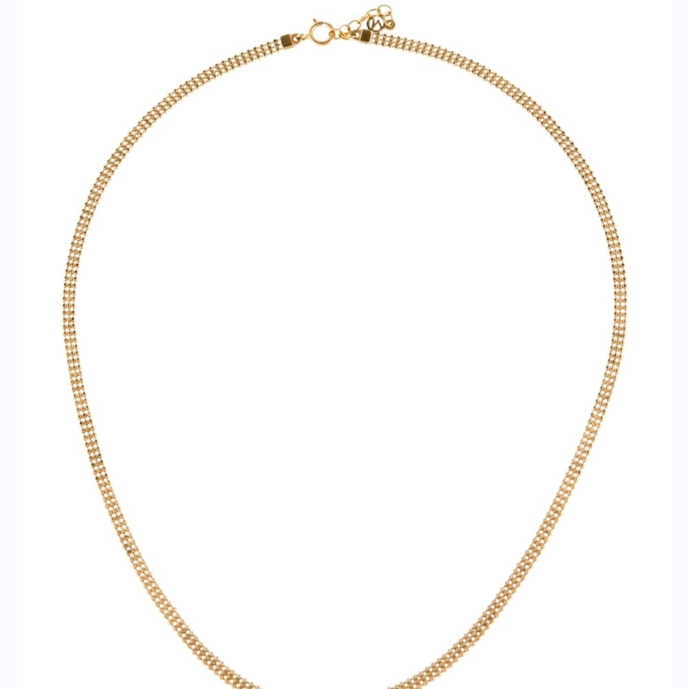 Mejuri triple beaded necklace